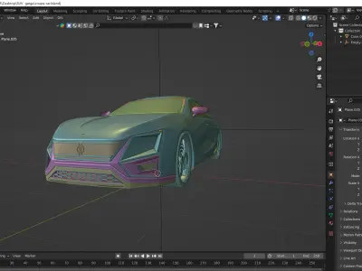 concept car Free 3D model