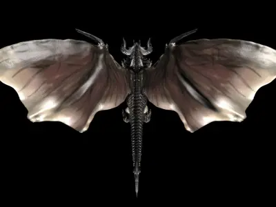 Epic 3D dragon Model 90k Low-poly 3D model