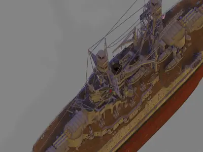 USS Arizona 3D model