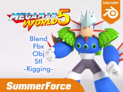 Neptune Mega Man V 3D model