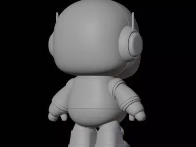 Chibi Robot Character Figure 3D print model