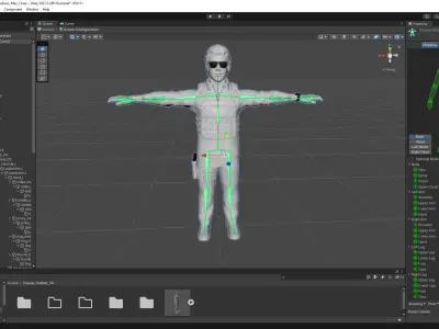Casual Soldier 14 Low-poly 3D model