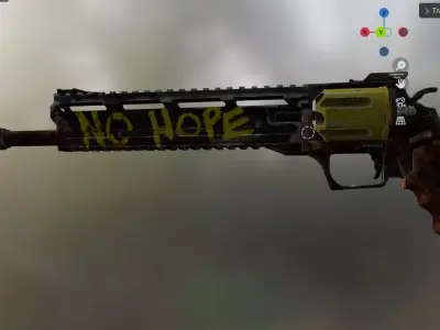 tyr pistol Low-poly 3D model