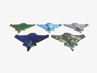 space mosquito Low-poly 3D model