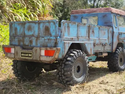 Crawler V306 Flatbed SCX6 - 1-6 RC body attachment 3D print model
