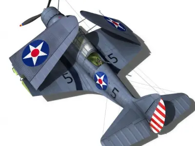 Douglas TDB-1 Devastator 3D model