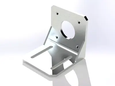Stepper motor holder NEMA 17 3D model