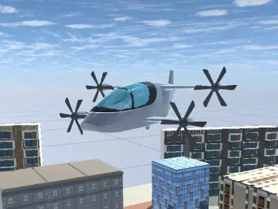 Quadcopter Passenger Drone FBX 3D model