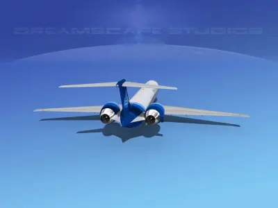 McDonnell Douglas MD83 Baltimore Clipper 3D model