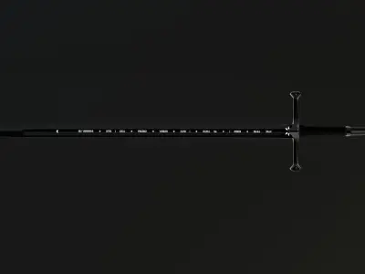 Narsil Anduril Aragorn Sword Lord Of The Rings 3D model