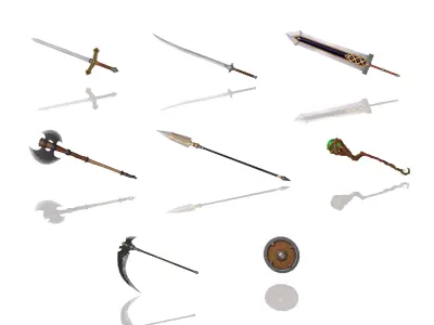 Essential Weapons 3D Model Collection