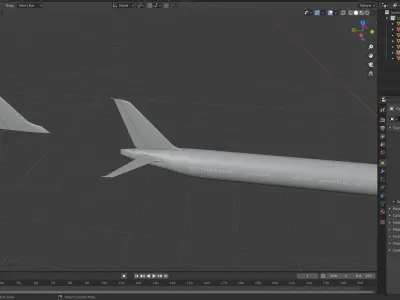 BOEING 777X taster test to my plane 777x Free 3D model