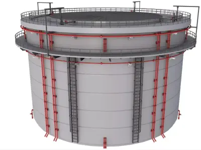 Industrial Silo 3D model