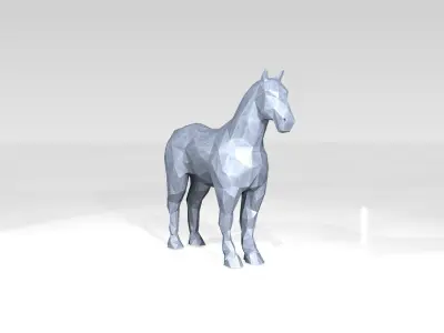 Horse Low Poligonal 3D model