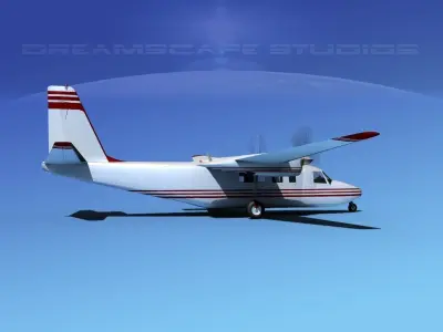 Rockwell Turbo Commander 690 V13 3D model