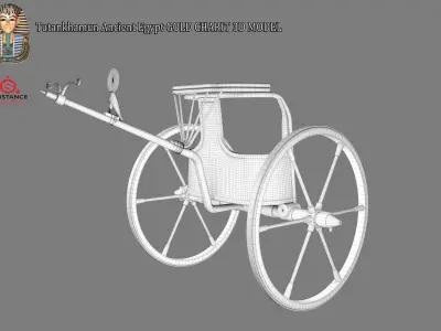 Tutankhamun Ancient Egypt GOLD CHARIT 3D MODEL Low-poly 3D model