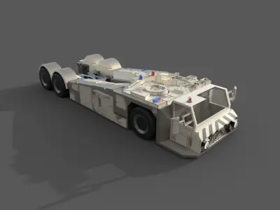 AIRPORT TRUCK MK 4 Low-poly 3D model