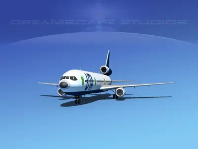 Douglas DC-10 UTA 3D model