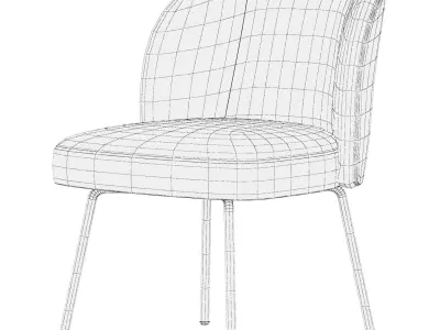Greer Upholstered Dining Chair 3D model