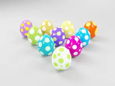 Dinosaur egg 3D model