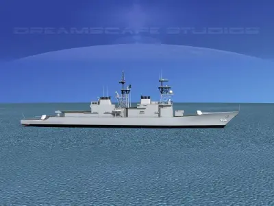 Spruance Class DD964 USS Paul F Foster 3D model