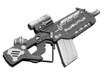 Sci-Fi Weapon 3D model