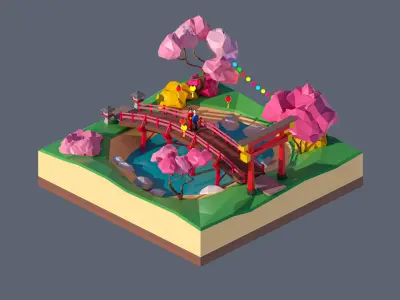 land 59A Low-poly 3D model