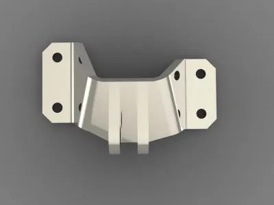 Ge jet engine bracket- sheetmetal experiment Free 3D model