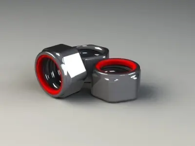 Lock nuts M12 3D model