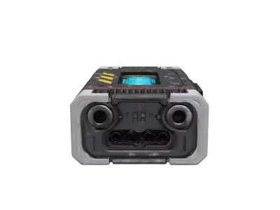 Scifi capacitor cell crafting material GLACIES 3D model
