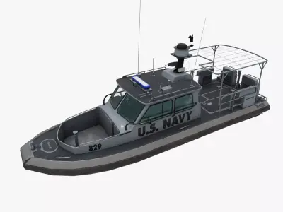  Sea Ark US Navy Low-poly 3D model