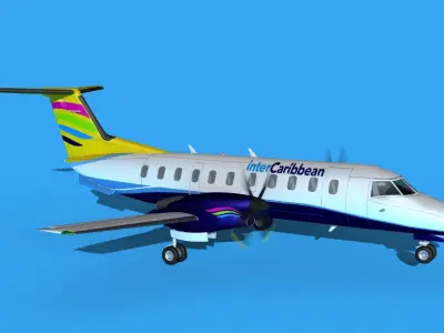 Embraer EMB120 Inter Carribean 3D model