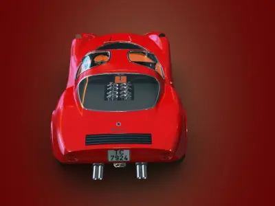 Alfa Romeo Stradale 1967 Low-poly 3D model