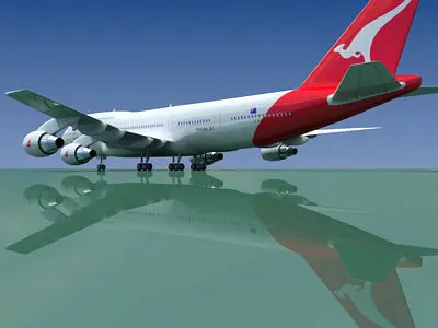 Qantas Airways Boeing 3D model