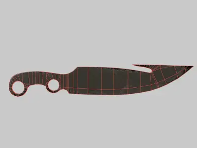 Hunter knife Free low-poly 3D model