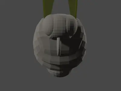 Flying butterflies Low-poly 3D model