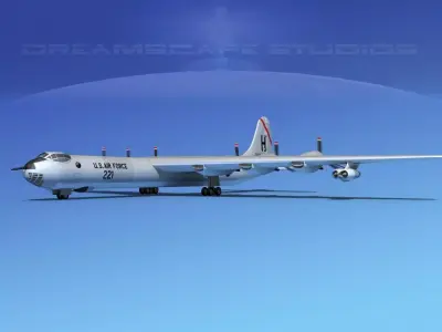 Convair B-36D Peacemaker V04 3D model