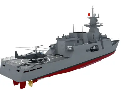 HQ022 battle ship Vietnam 3D model