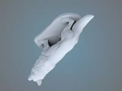 Majestic Wolf Statue PM-44 3D print model