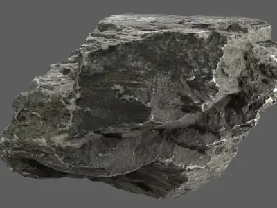 Scanned Cliff Rock 24 3D model