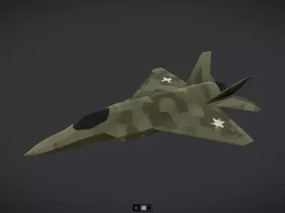 Spacecraft Jet aircraft plane 3dmodel 11 3D model