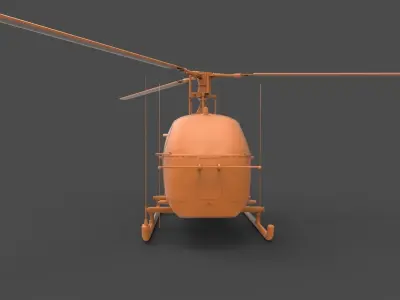 Alouette II 3D print model