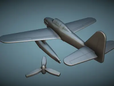 Aichi M6A1 Seiran - 3D Printable Model 3D print model