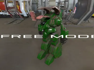 Gladiator Destroid Spartan MBR 07 Mk II FAN PROJECT Free 3D model