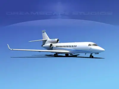 Dassault Falcon 7X V04 3D model