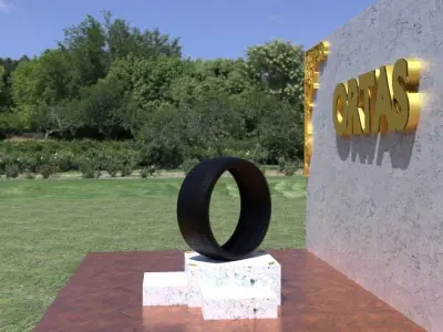 ORTAS TIRE NO 31 GAME READY Low-poly 3D model