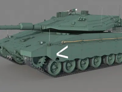 Tank Merkava Mark IV 3D model