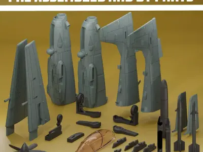 A-29B SUPER TUCANO ADVANCE TWINS PACK V3 3D print model