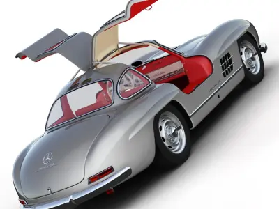 Mercedes-Benz 300SL 3D model purchase