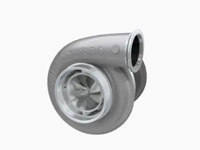 Comp Turbo CTR55140S 140mm turbocharger Low-poly 3D model